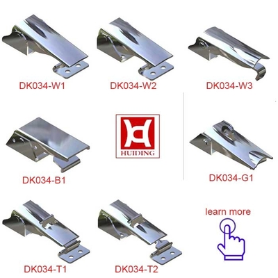 DK034W3 Paslanmaz Çelik 304 Ağır Hizmet Tipi Ayarlanabilir Geçiş Mandalı Kalınlığı 1.2mm